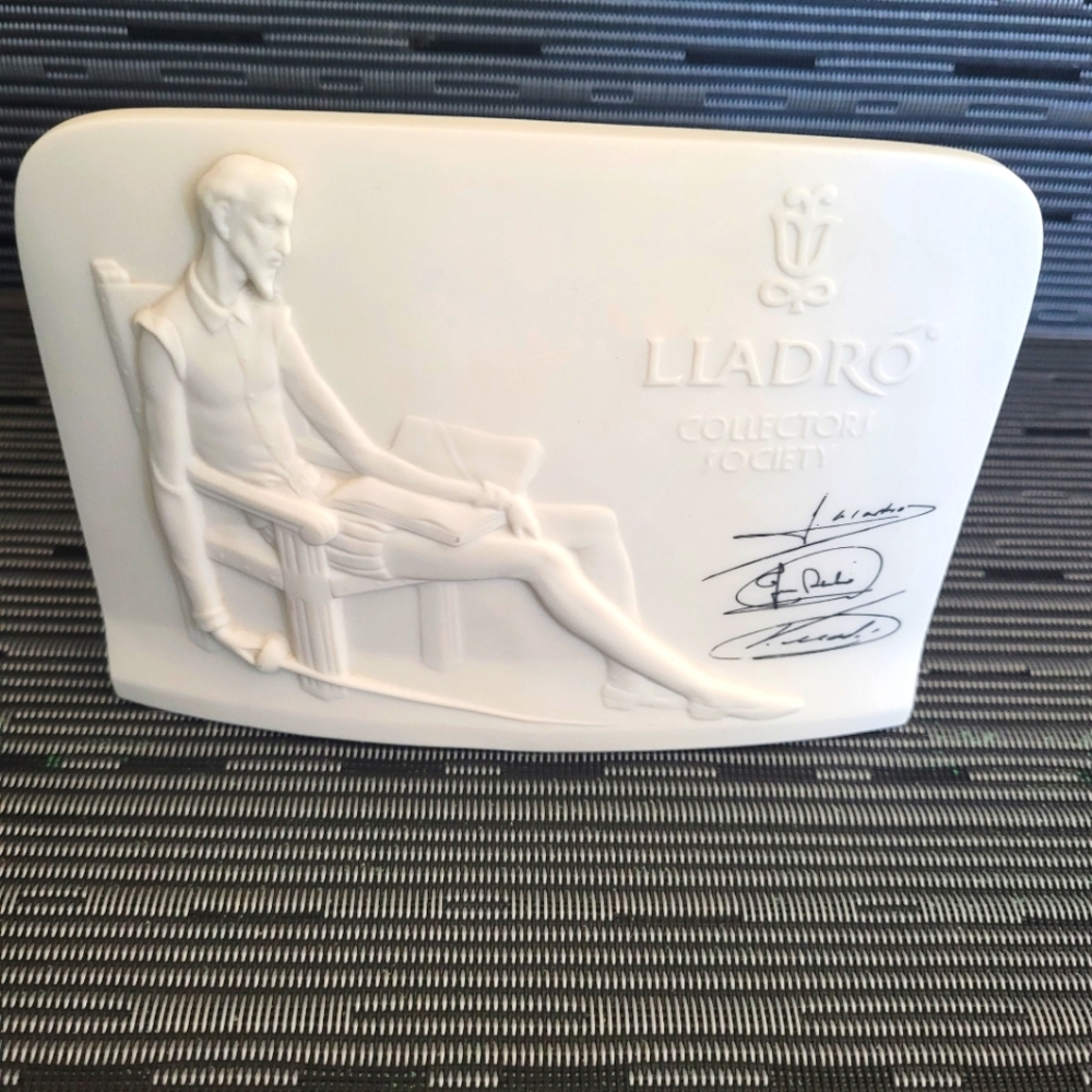 Lladro Collectors Society 1985 Don Quixote Porcelain Plaque